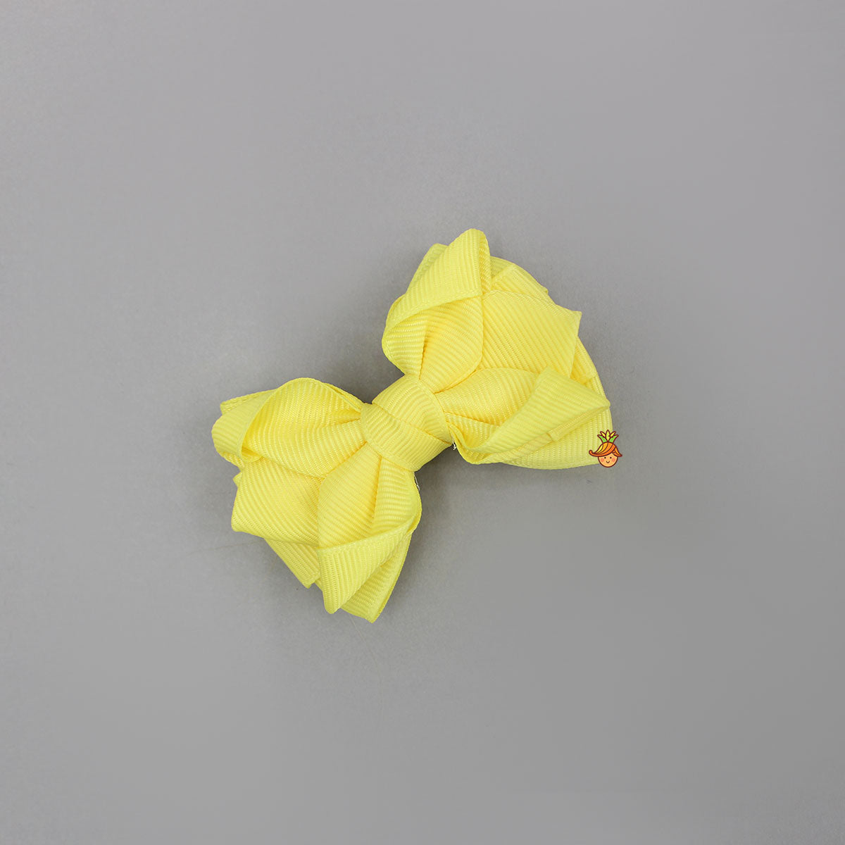 Handmade Yellow Ribbon Bow Hair Clip