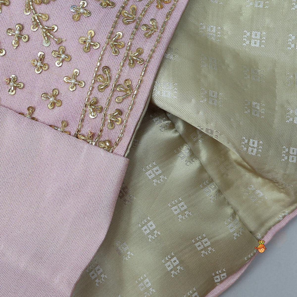 Pre Order: Silk Kurta With Shimmery Front Open Embroidered Jacket And Churidar