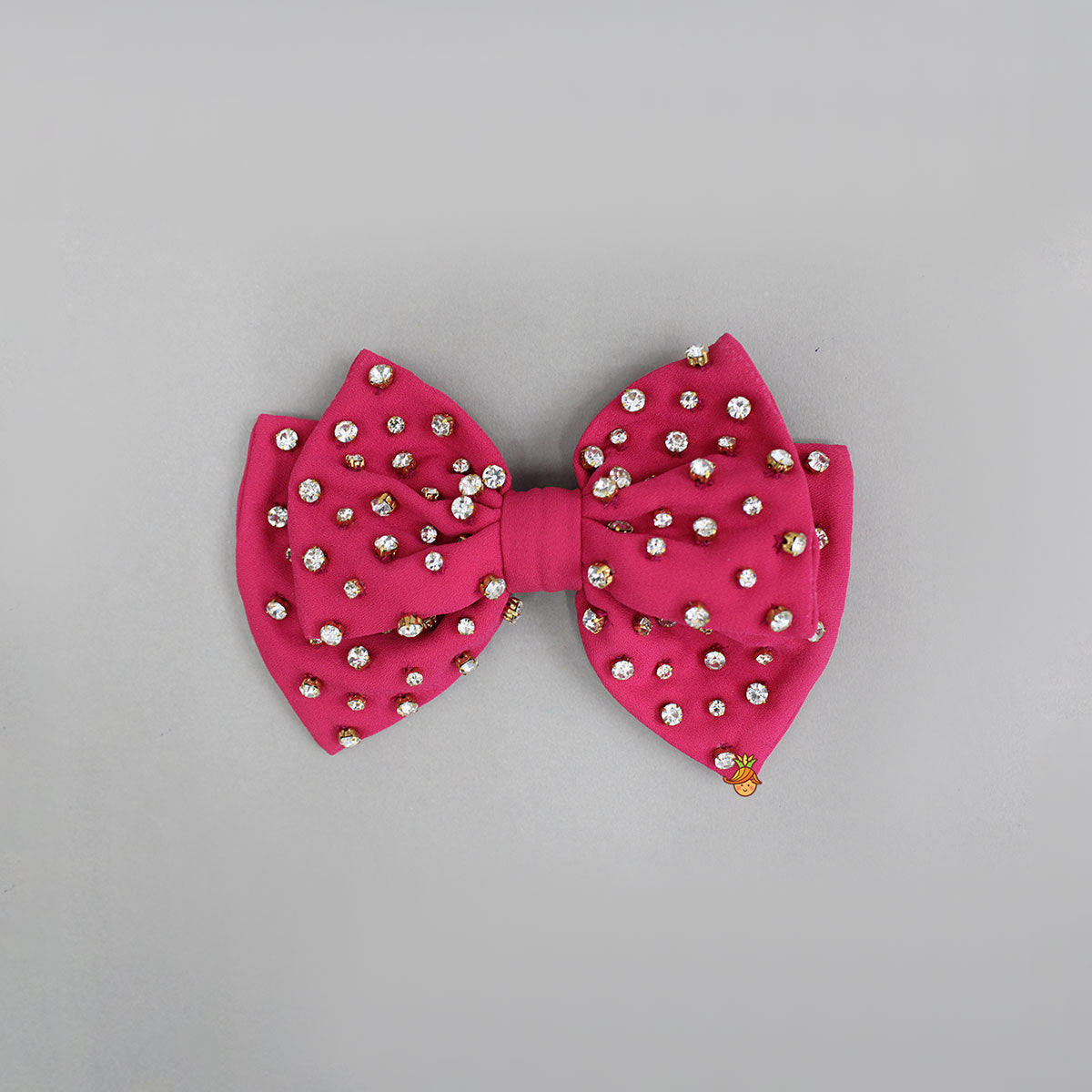 Pre Order: Pretty Pink Studded Double Bow Hair Clip