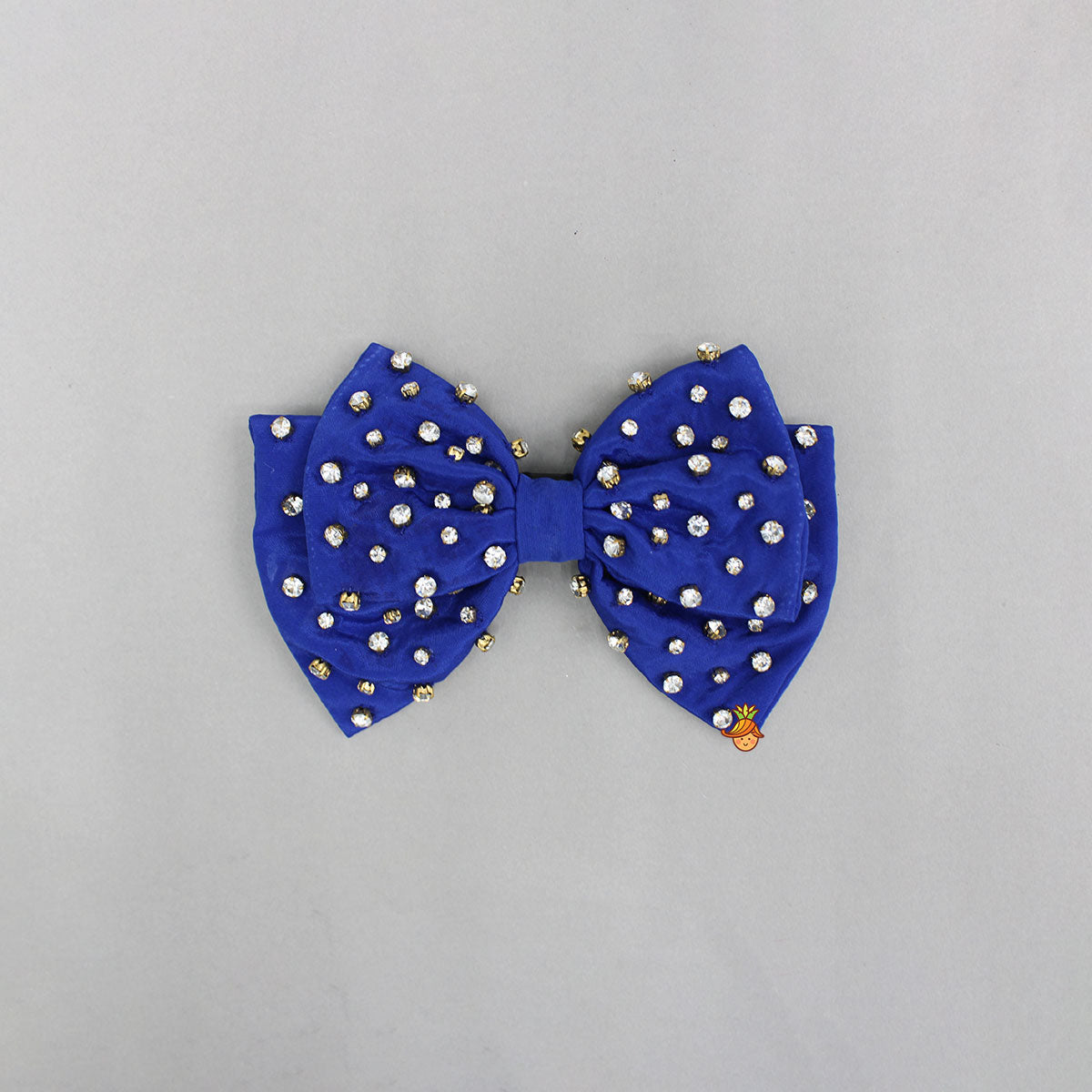 Pre Order: Royal Blue Studded Double Bow Hair Clip