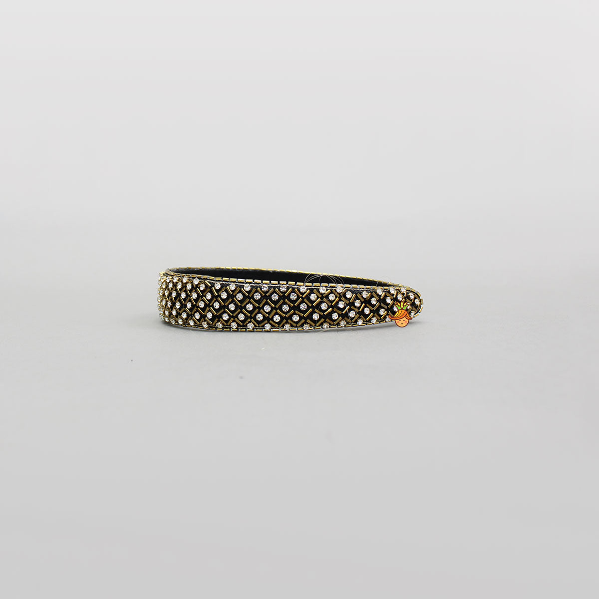 Beautiful Black Hand Embroidered Shiny Hair Band