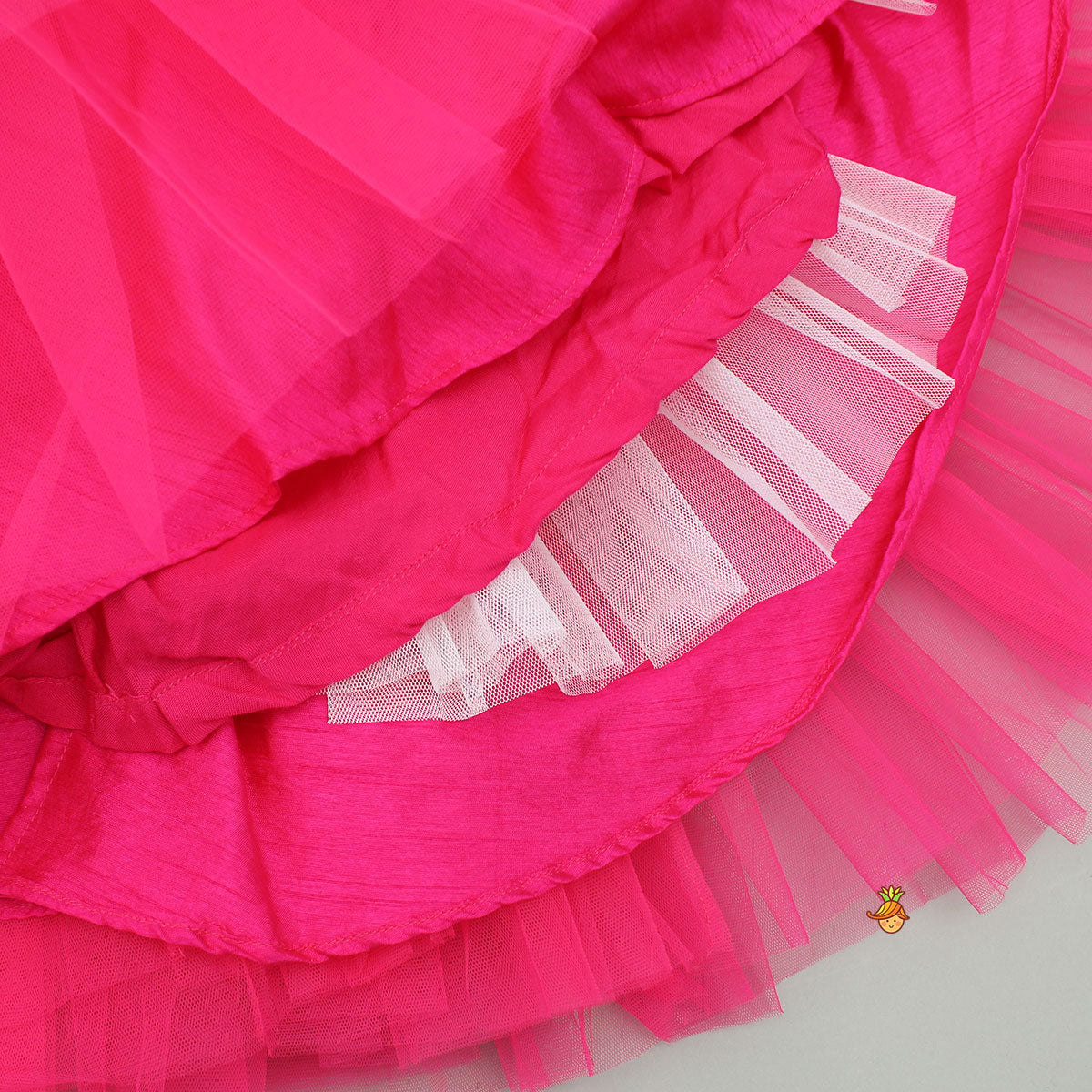 Pre Order: Flower Adorned Dress With Detachable Butterfly Wings