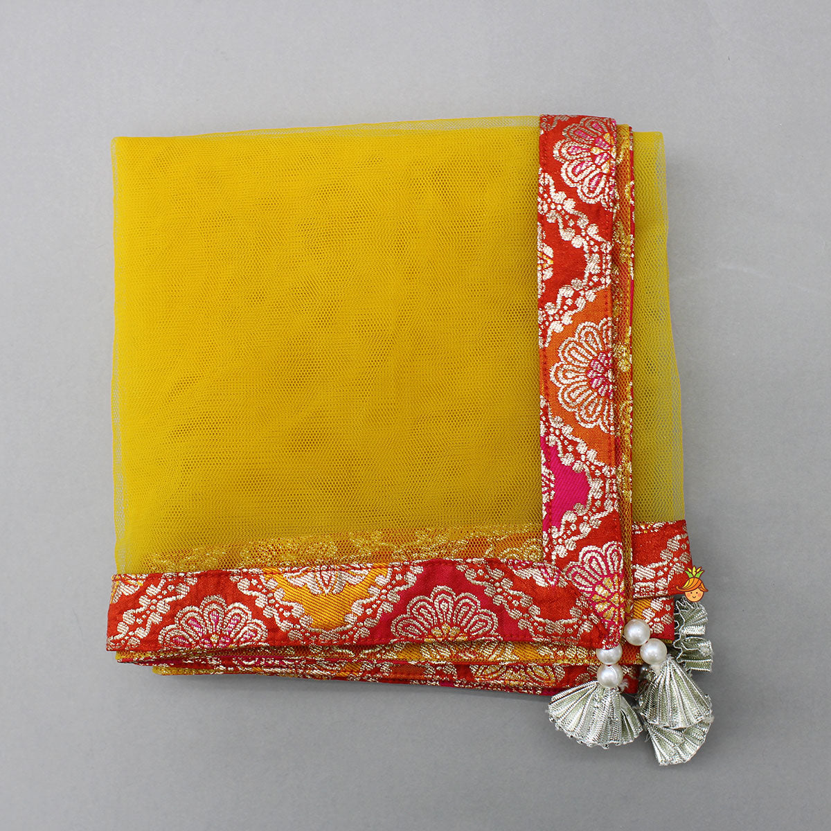 Pre Order: Brocade Top With Lehenga And Dupatta