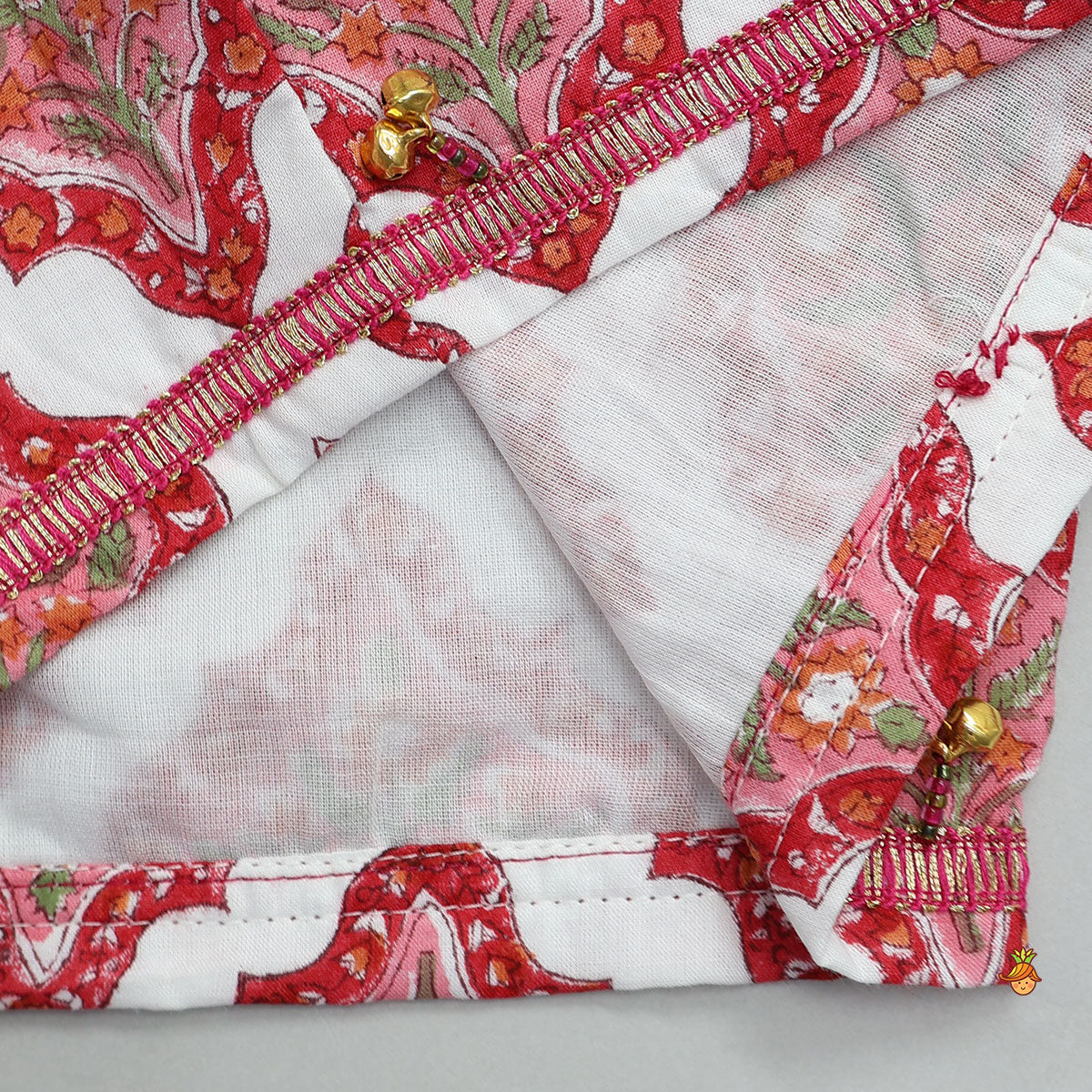 Pre Order: Beautiful Cotton Printed Sweetheart Neck Top With Printed Lehenga And Dupatta