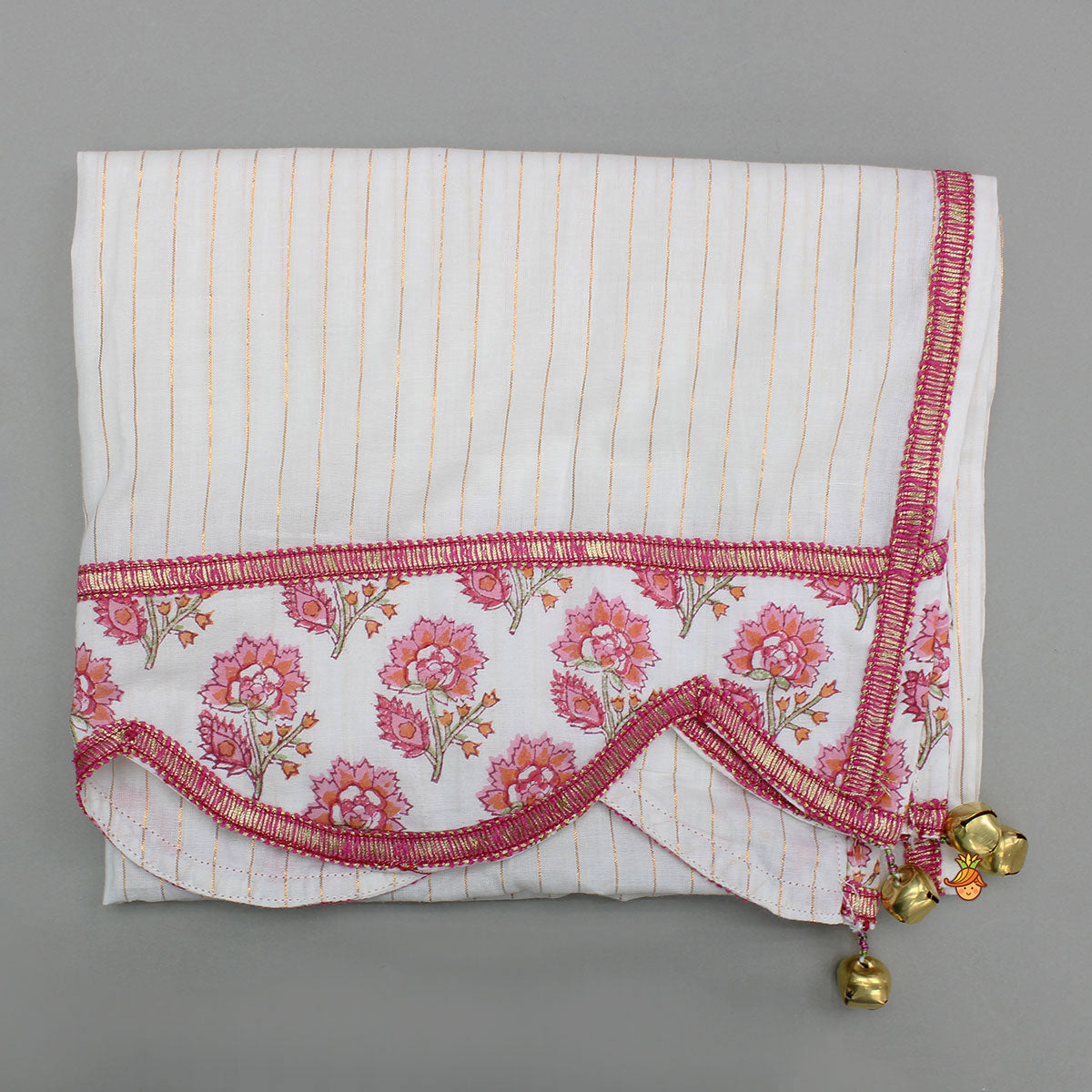 Pre Order: Beautiful Cotton Printed Sweetheart Neck Top With Printed Lehenga And Dupatta
