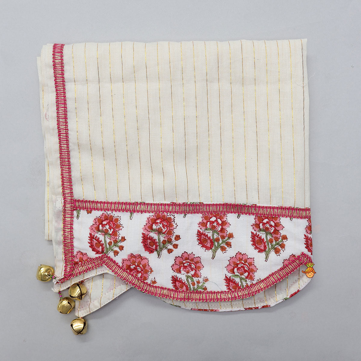 Pre Order: Beautiful Cotton Printed Sweetheart Neck Top With Printed Lehenga And Dupatta