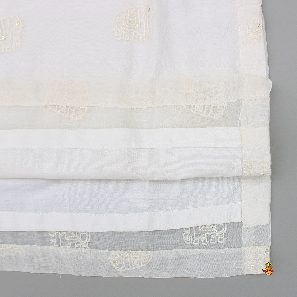 Pre Order: White Embroidered Chanderi Kurta With Pyjama