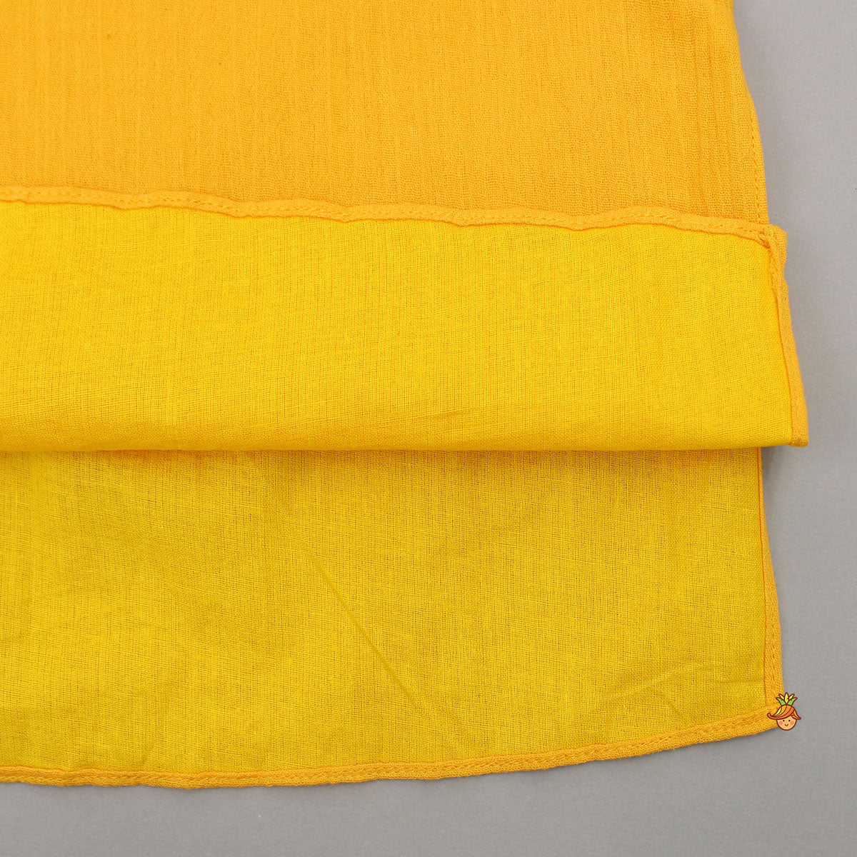 Pre Order: Yellow Embroidered Pin Tuck Detailed Kurta With Pyjama