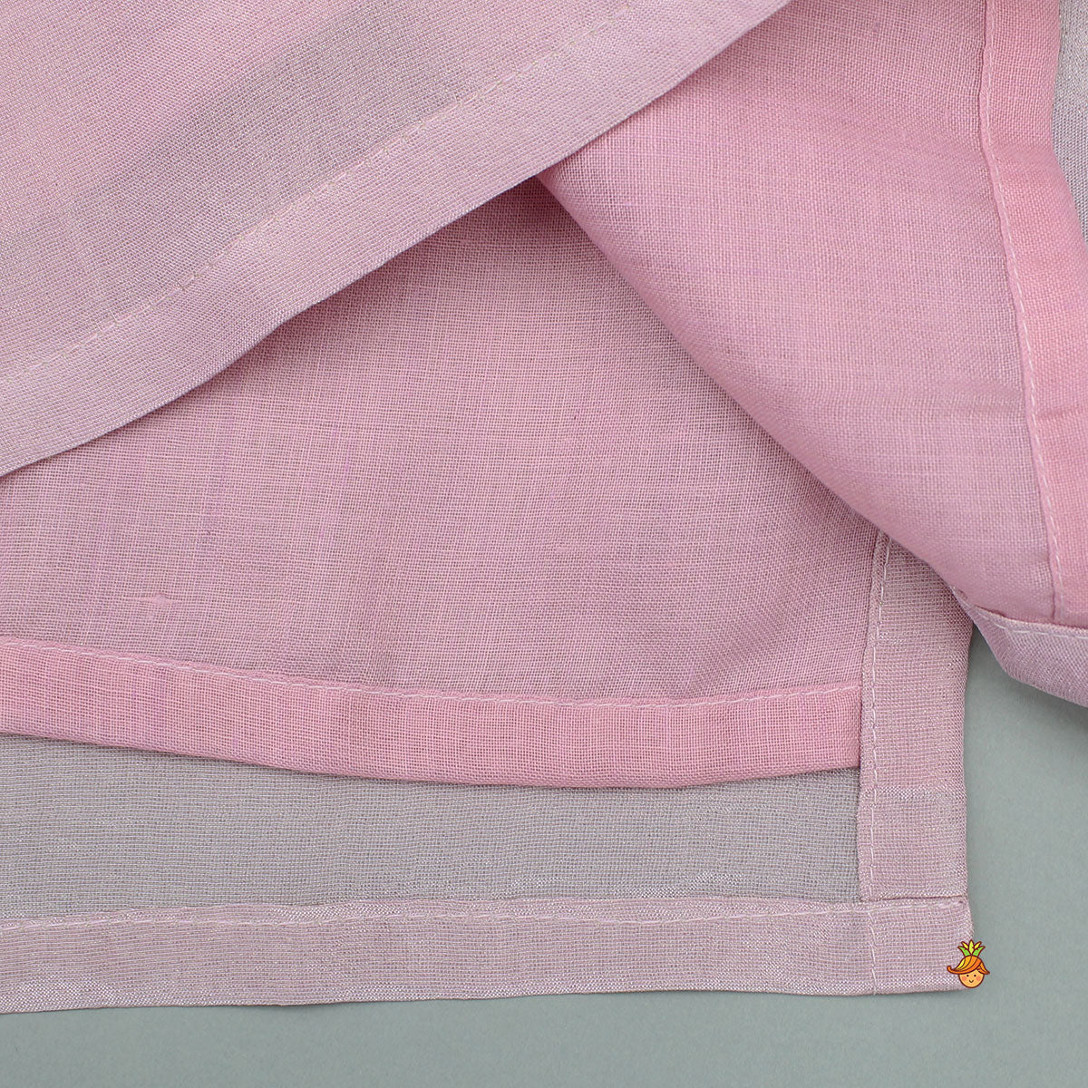 Pre Order: Shimmery Pink Kurta With Shimmery Front Open Hand Embroidered Jacket And Pyjama