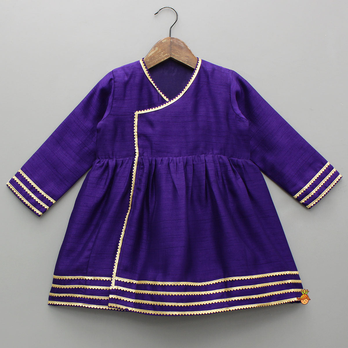Pre Order: Wine Angarkha With Side Tie Up Vest And Pant And Stylish Headband