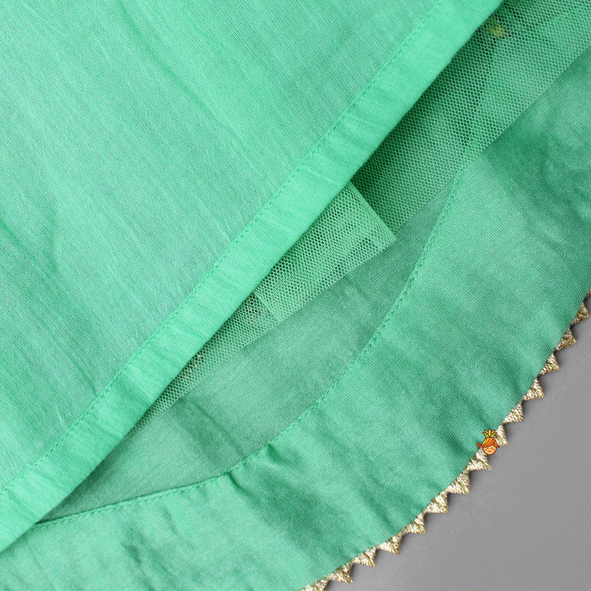 Pre Order: Green Embroidered Kurta With Lehenga And Dupatta
