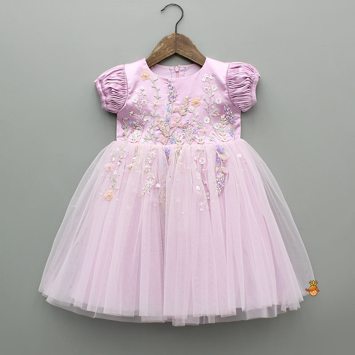 Pre Order: Dreamy Floral Lavender Flared Dress