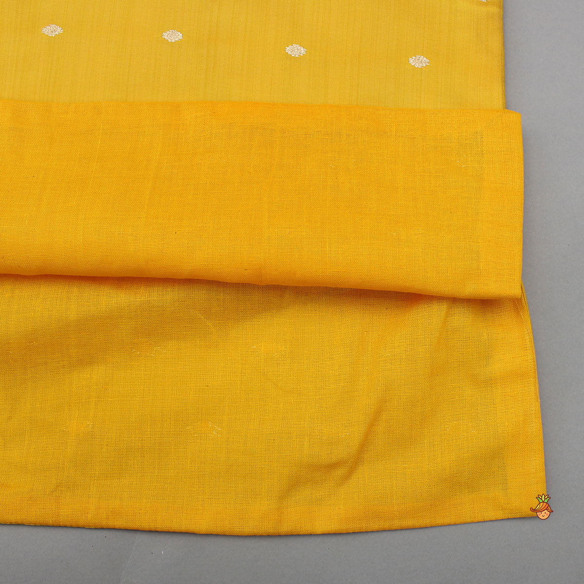 Ethnic Embroidered Yellow Kurta With Pyjama