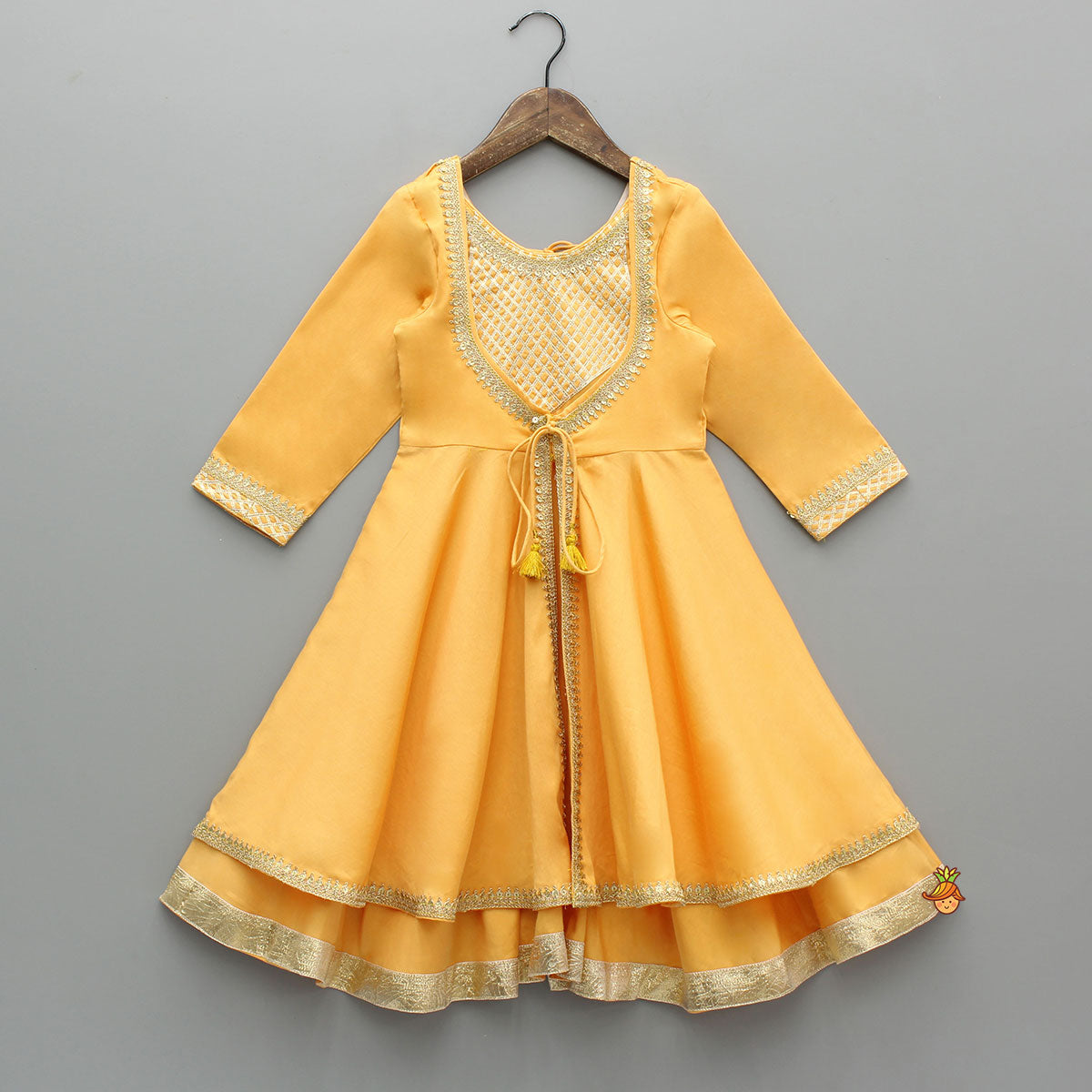 Pre Order: Orange Jacket Style Kurti