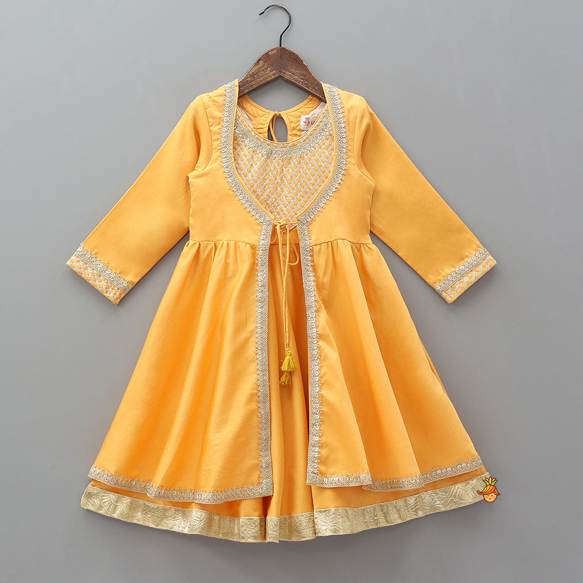 Pre Order: Orange Jacket Style Kurti