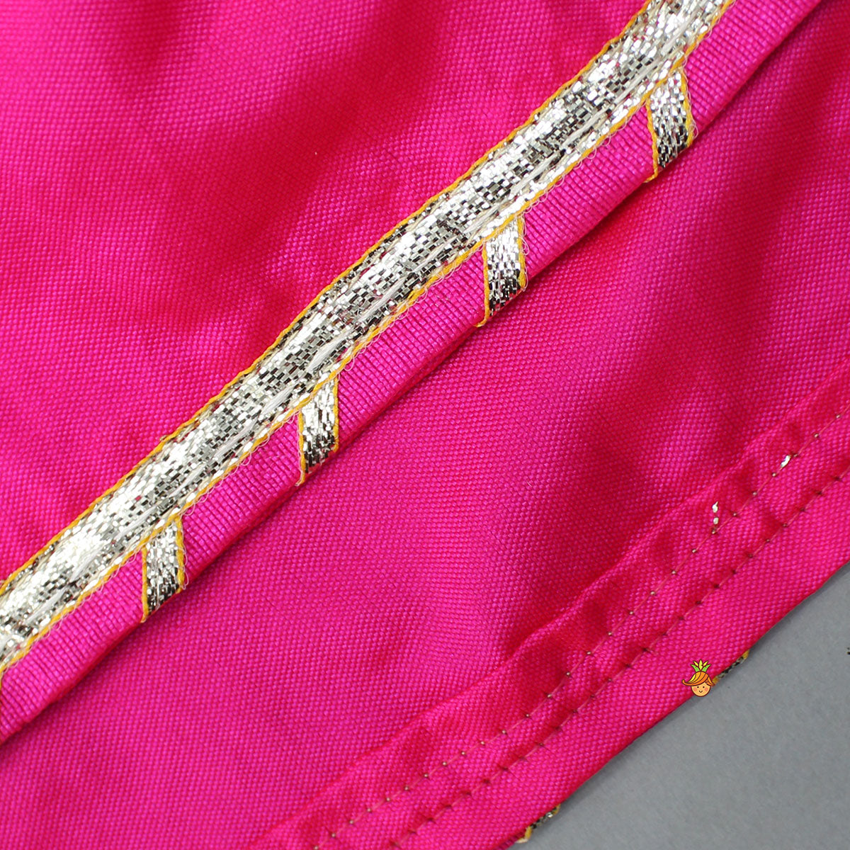 Pre Order: Stunning Bow Embellished Floral Top With Matching Lehenga And Attached Pouch
