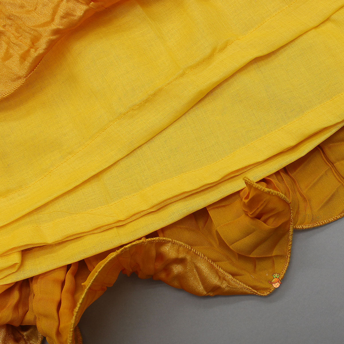 Pre Order: Beautiful Yellow Shimmery Halter Neck Top With Lehenga