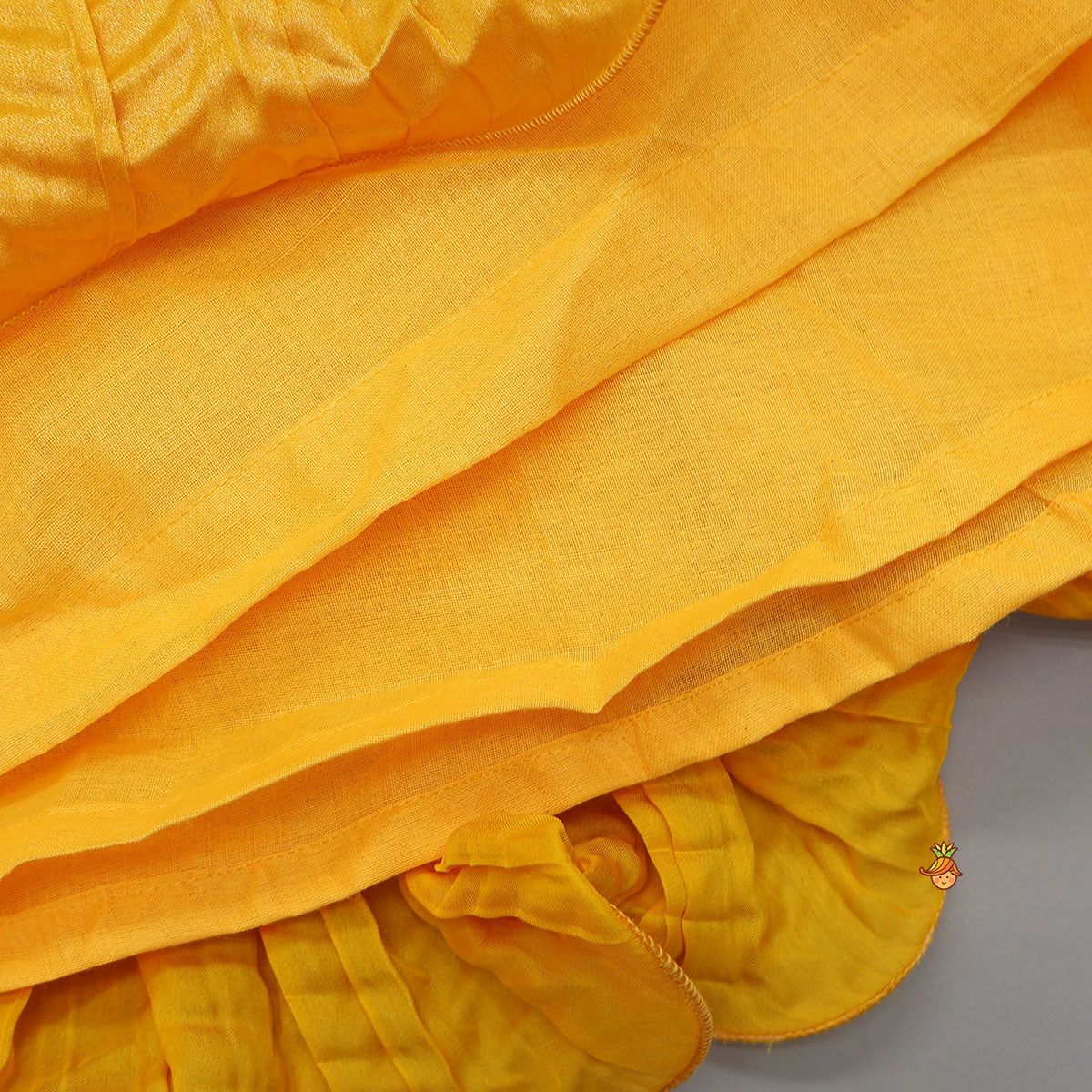 Pre Order: Beautiful Yellow Shimmery Halter Neck Top With Lehenga