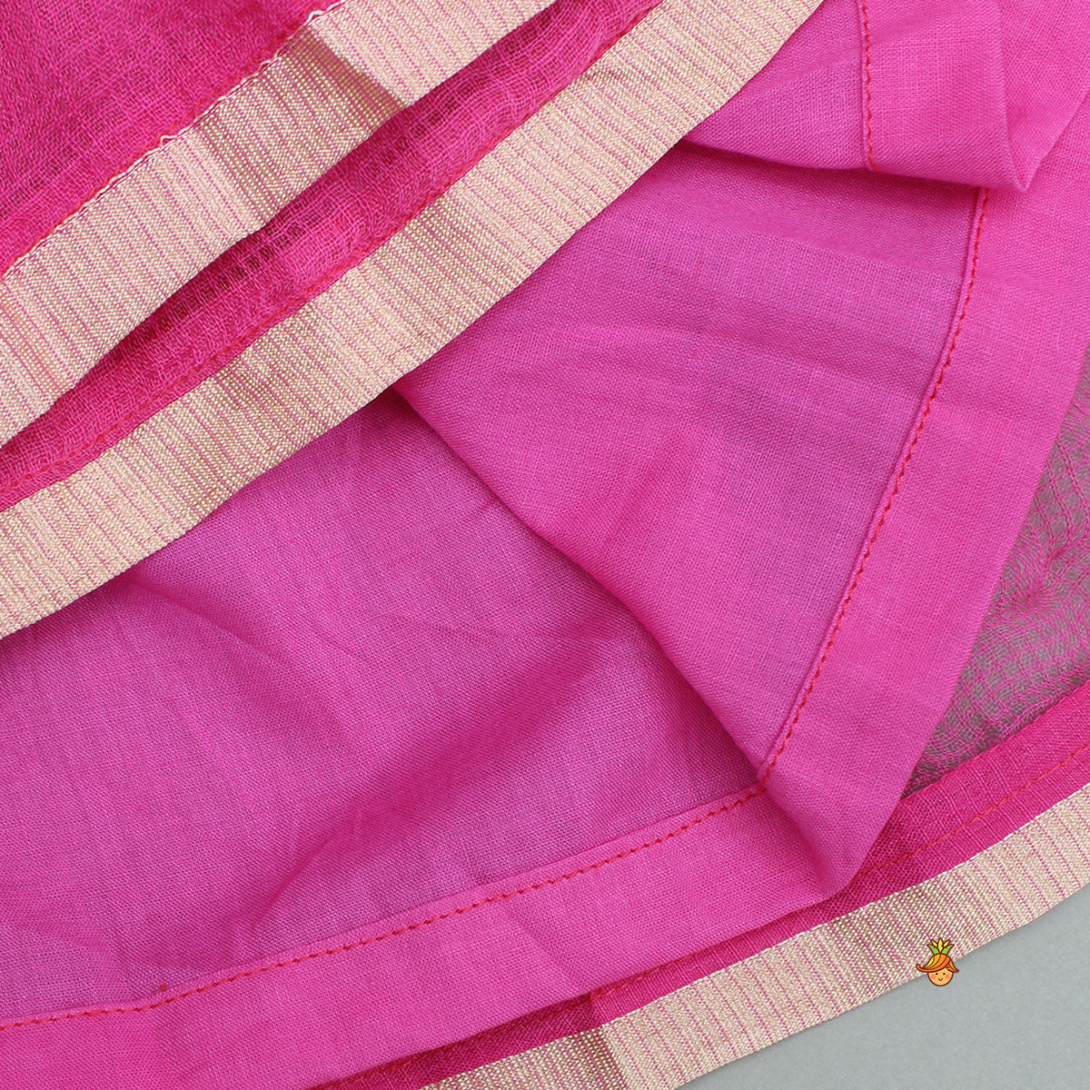 Pre Order: Pink Angarkha Style Kurti With Matching Pant