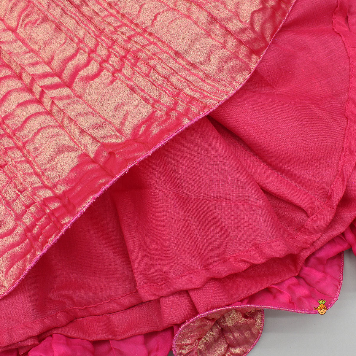 Pre Order: Exquisite Shimmery Halter Neck Top With Lehenga