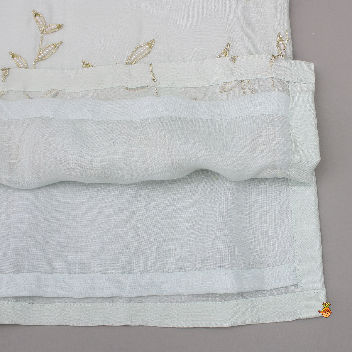 Pre Order: Ethnic Embroidered Blue Embellished Kurta With Pyjama