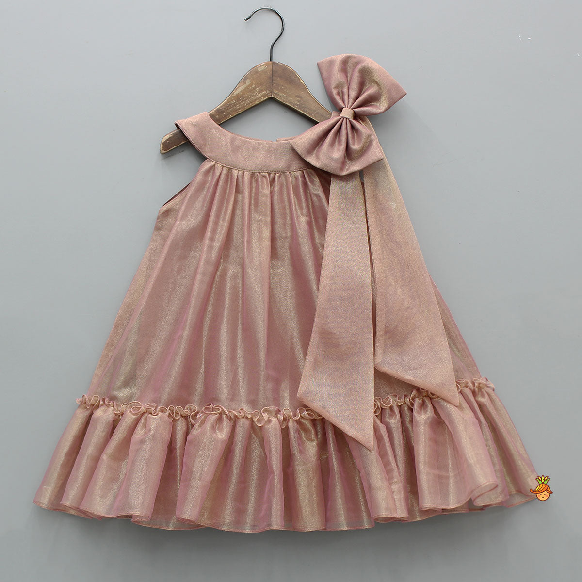 Pre Order: Stunning Shimmery Bow Adorned Halter Neck Dress