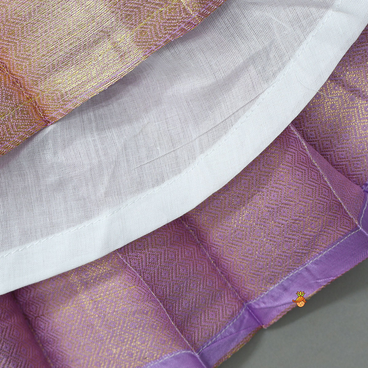 Pre Order: Elegant Brocade Puffed Sleeve Dress With Detachable Waistband