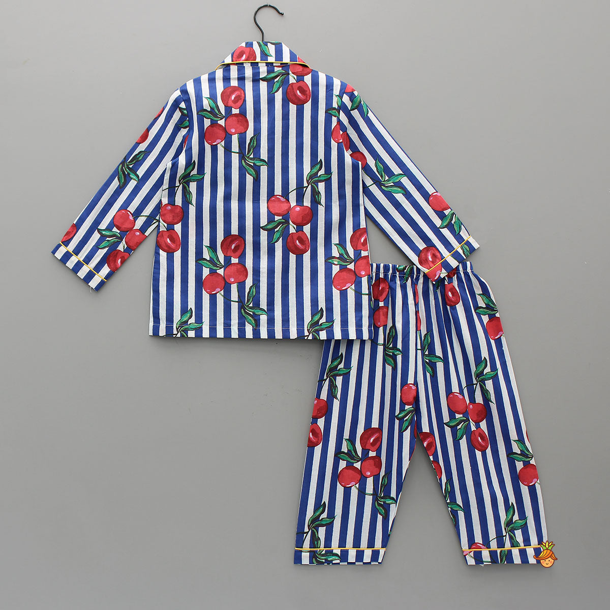Pre Order: Striped Cotton Printed Sleepwear