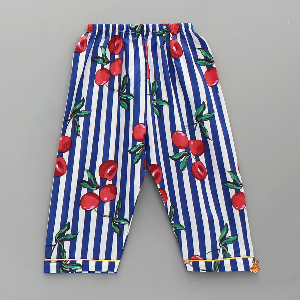 Pre Order: Striped Cotton Printed Sleepwear