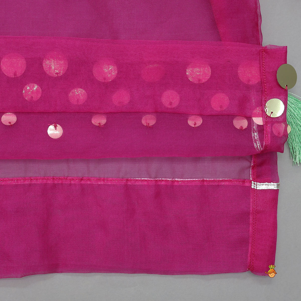 Pre Order: Elegant Strappy Top With Kurti And Ruffled Sharara With Dupatta