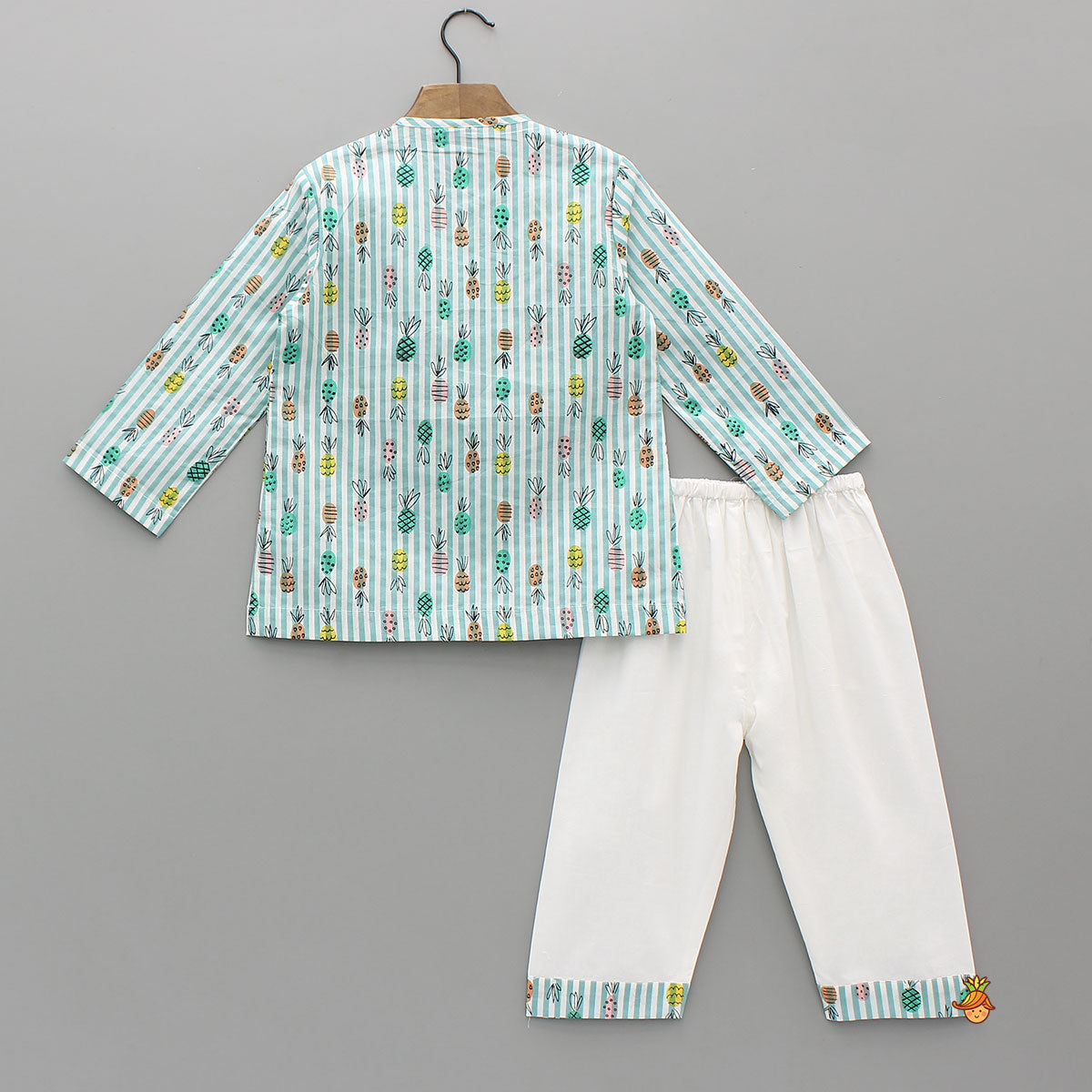 Pre Order: Fruit And Stripe Printed Sleepwear