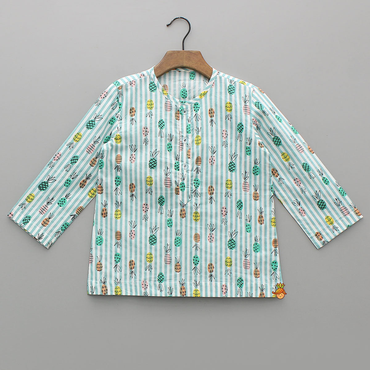 Pre Order: Fruit And Stripe Printed Sleepwear
