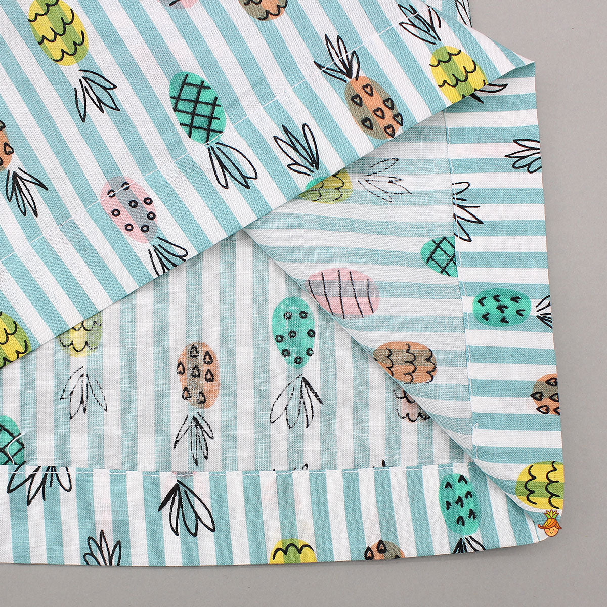 Pre Order: Fruit And Stripe Printed Sleepwear