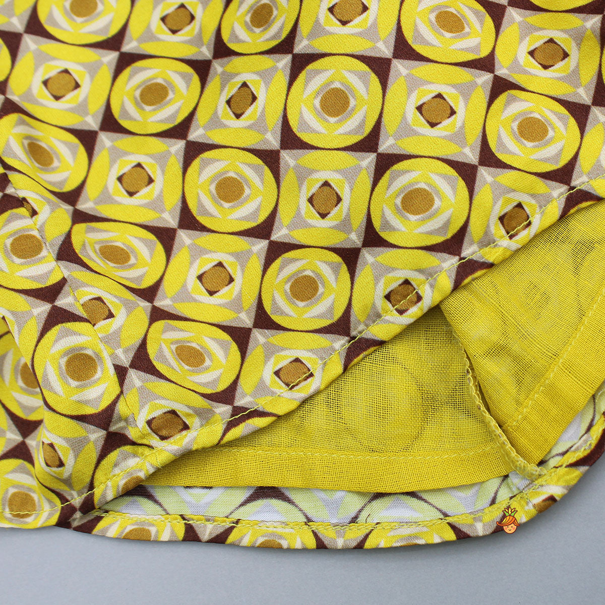 Pre Order: Printed Asymmetrical Placket Kurta With Dhoti