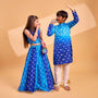 Thread Embroidered Kurta And Pyjama twinning model image 1