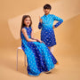 Thread Embroidered Kurta And Pyjama twinning model image 3