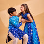 Thread Embroidered Kurta And Pyjama twinning model image 4