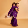 Faux Jacket Style Sequin Embroidered Kurta With Pyjama twinning model image 1