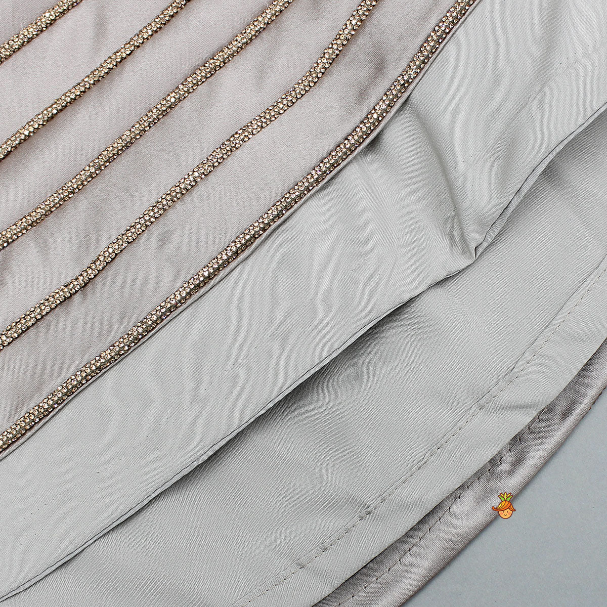 Pre Order: Stylish Halter Neck Cape Top And Lehenga