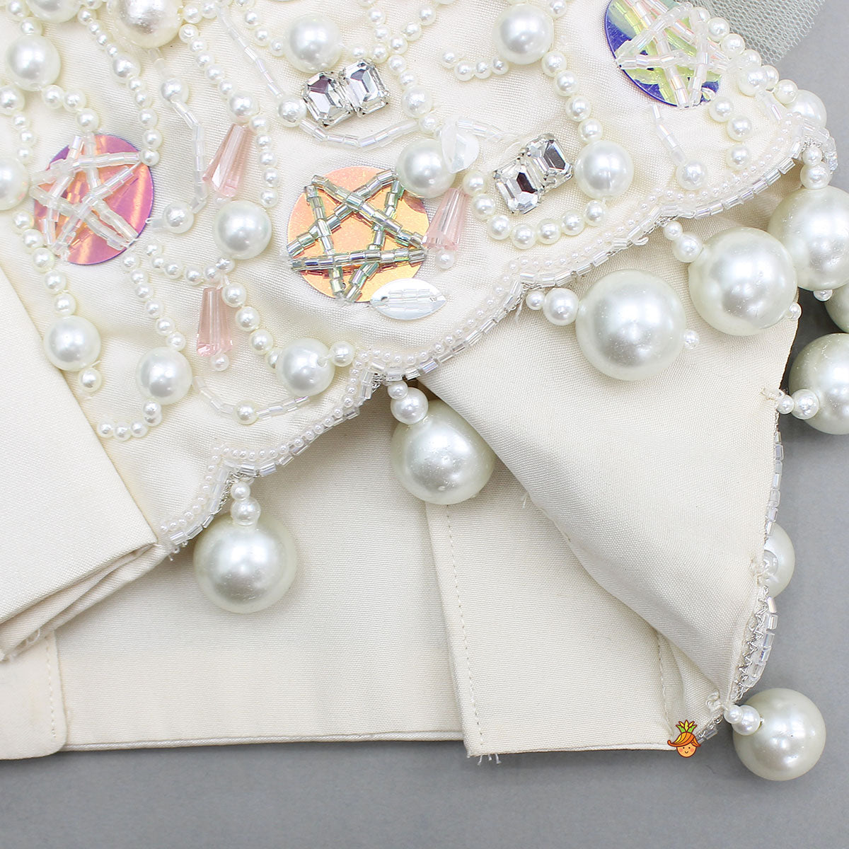 Intricate Embroidered Strappy Top With Elegant Tiered Lehenga