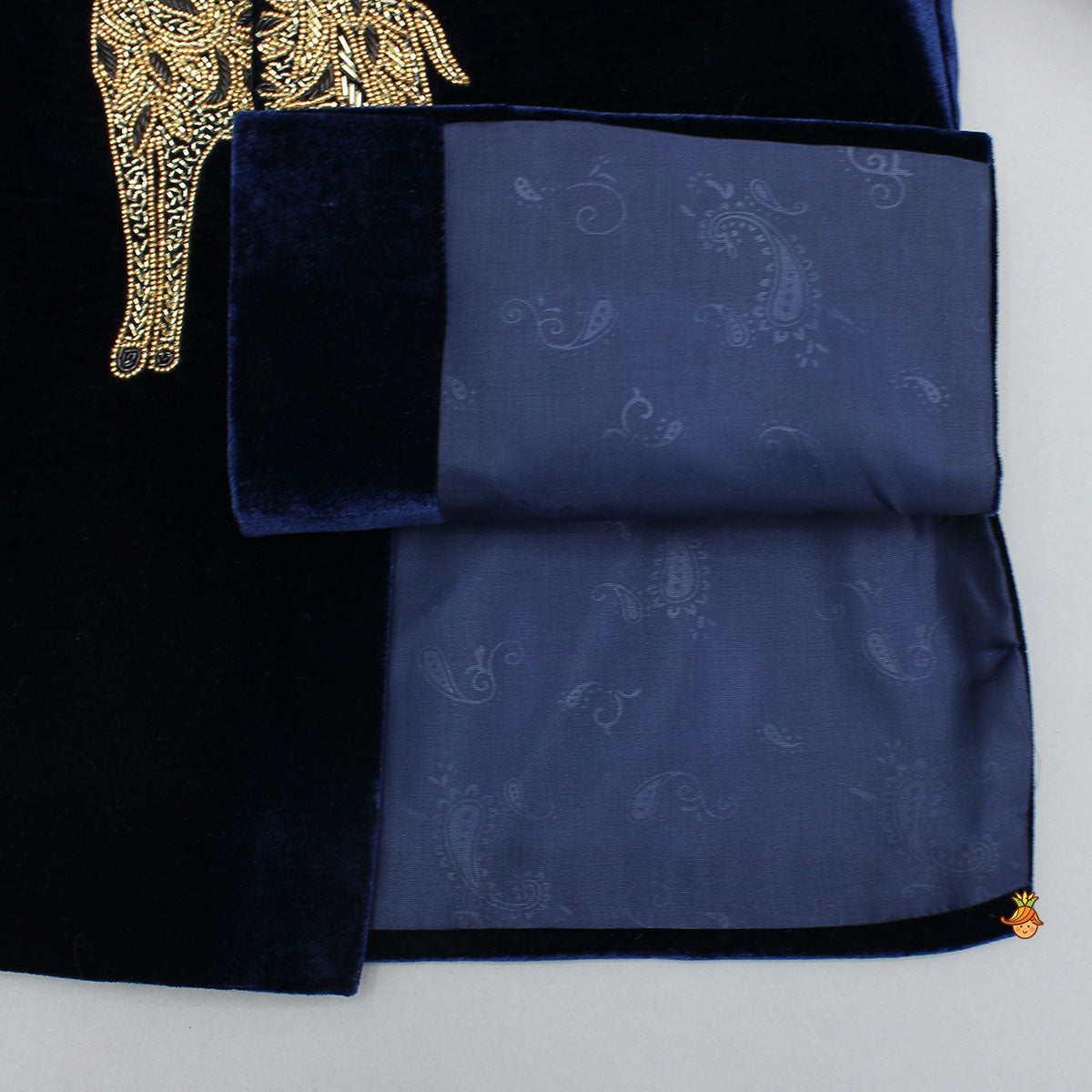 Pre Order: Stylish Cut Dana And Beads Embroidered Velvet Sherwani With Pyjama