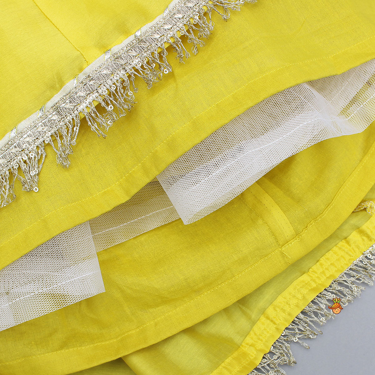 Pre Order: Contrasting Thread Embroidered Top And Lehenga