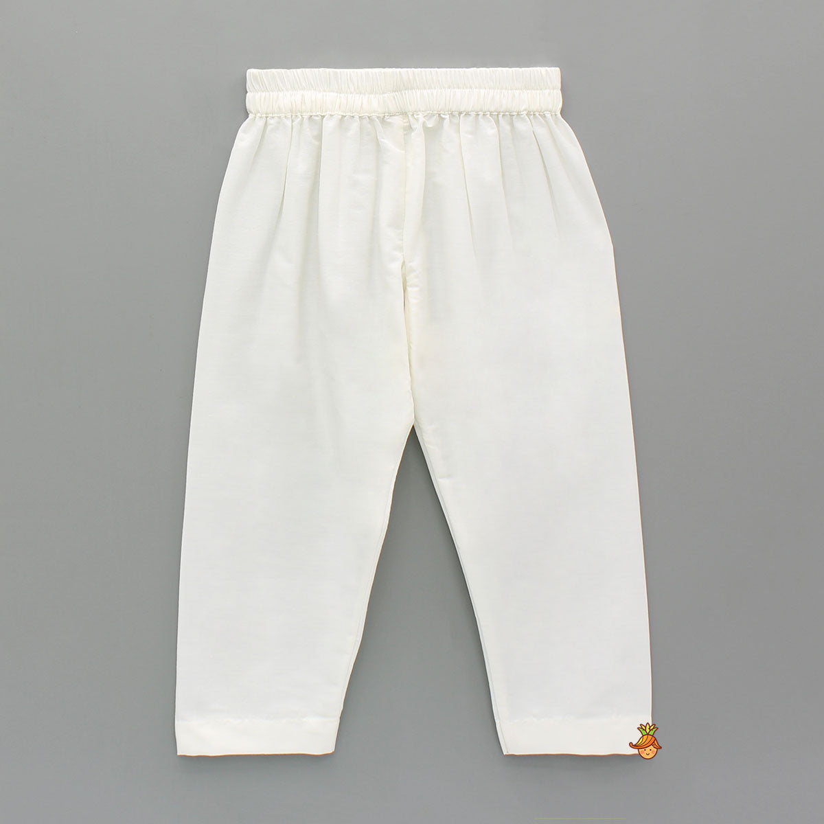 Embroidered Front-Placket Ethnic Kurta And Pyjama