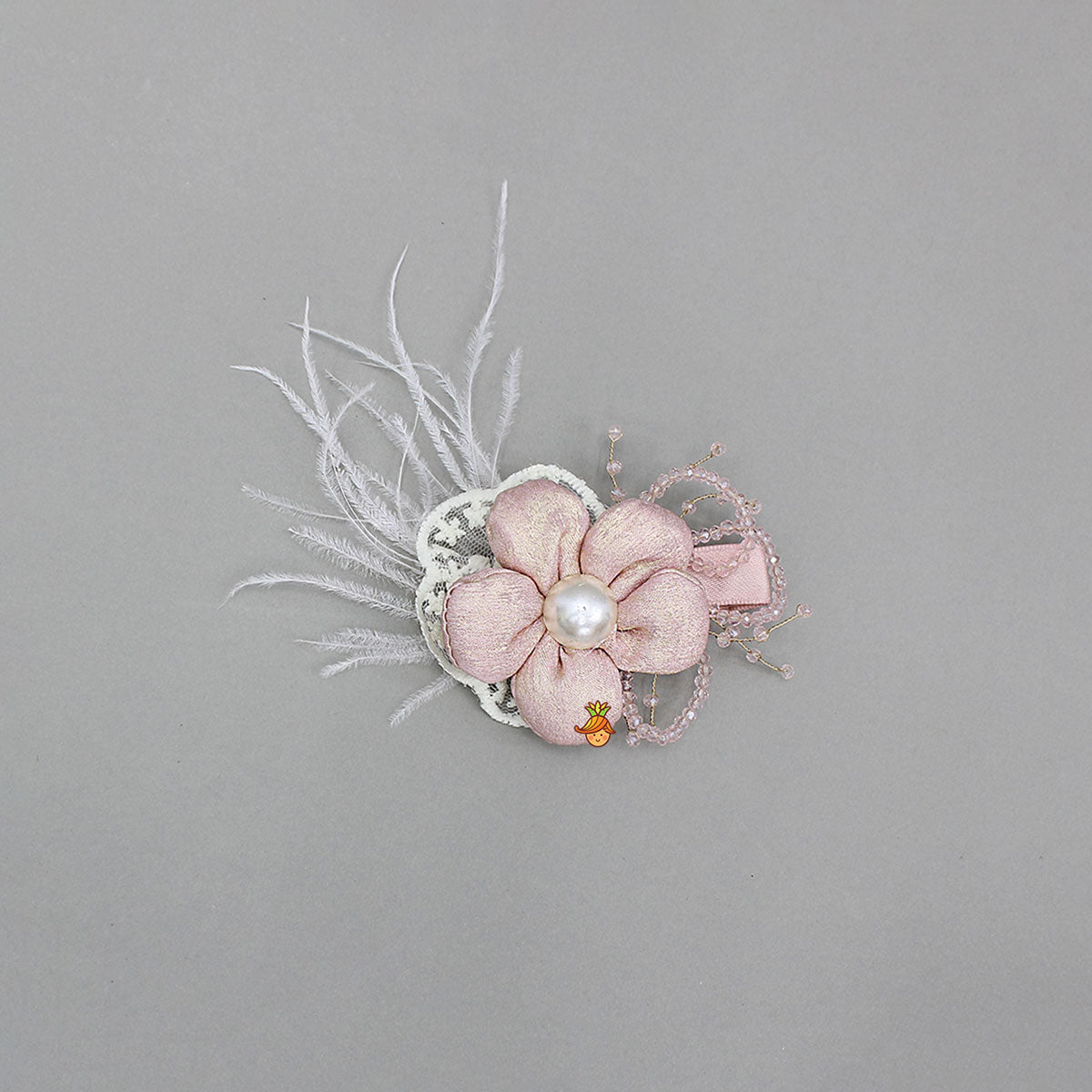 Floral Shimmery Hair Clip