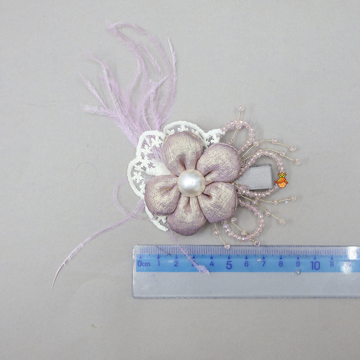 Elegant Floral Shimmery Hair Clip