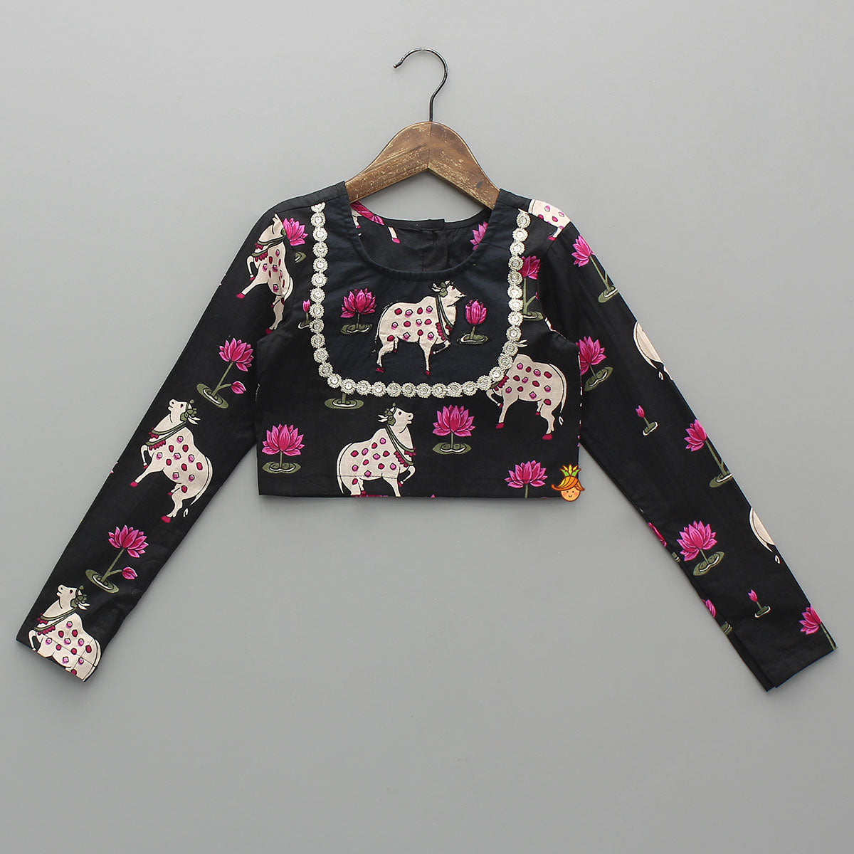 Pre Order: Applique Work Top With Matching Lehenga And Dupatta