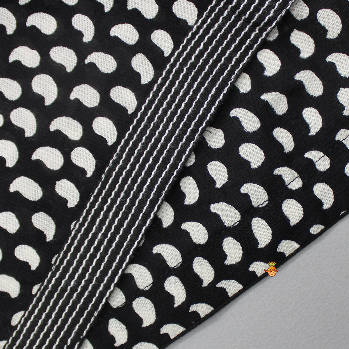 Hand Block Printed Angarkha Kurti With Dhoti