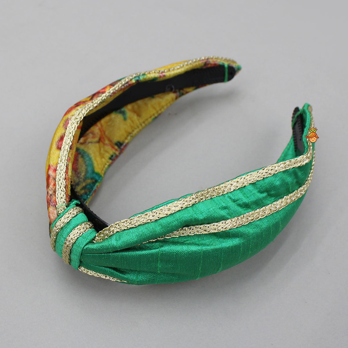 Pre Order: Printed Velvet Anarkali With Embroidered Pouch And Matching Hairband