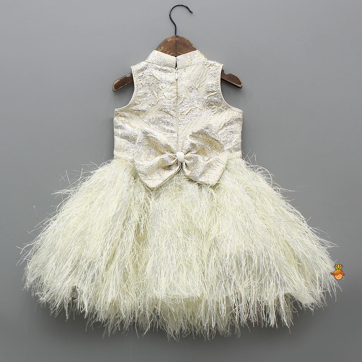 Pre Order: Elegant Fur Sleeveless Dress