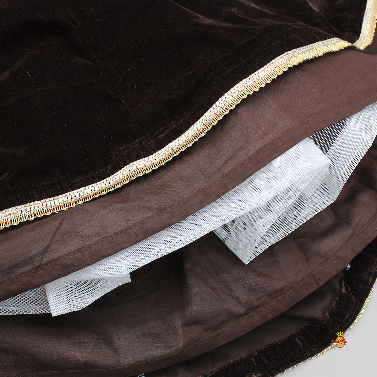 Pre Order: Velvet Lace Work Top And Lehenga